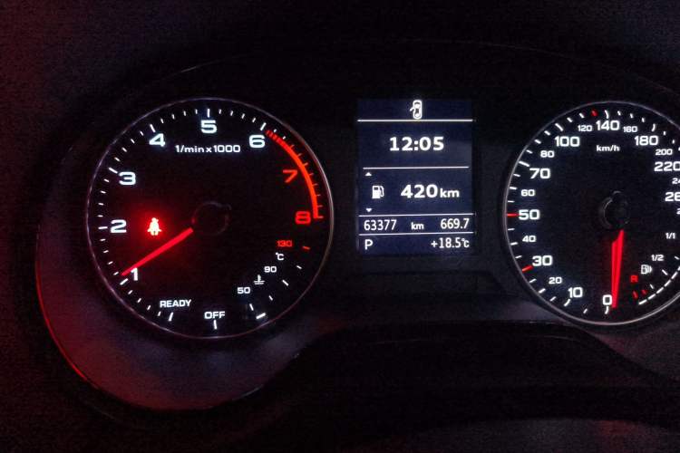 Used Audi A3 2017 Sportback 35 TFSI Sport Edition Odometer Close Up