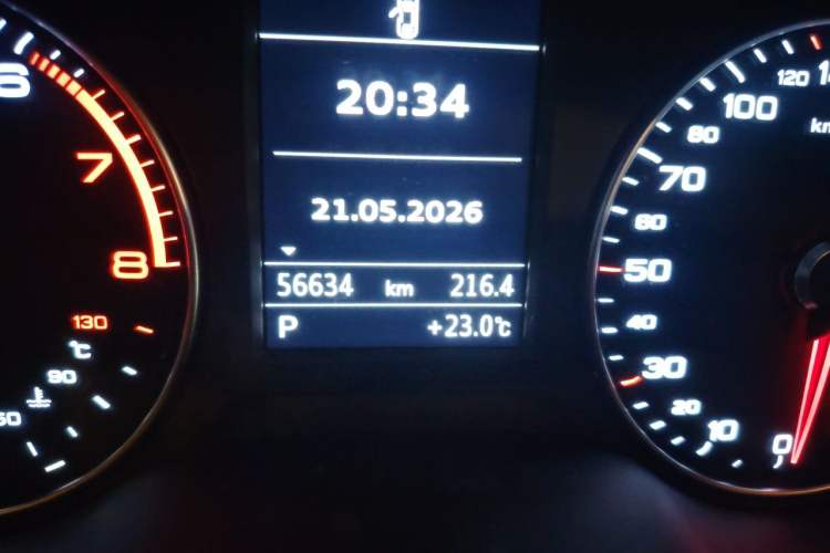 Used Audi A3 2017 Sportback 35 TFSI Fashion Model Odometer Close Up