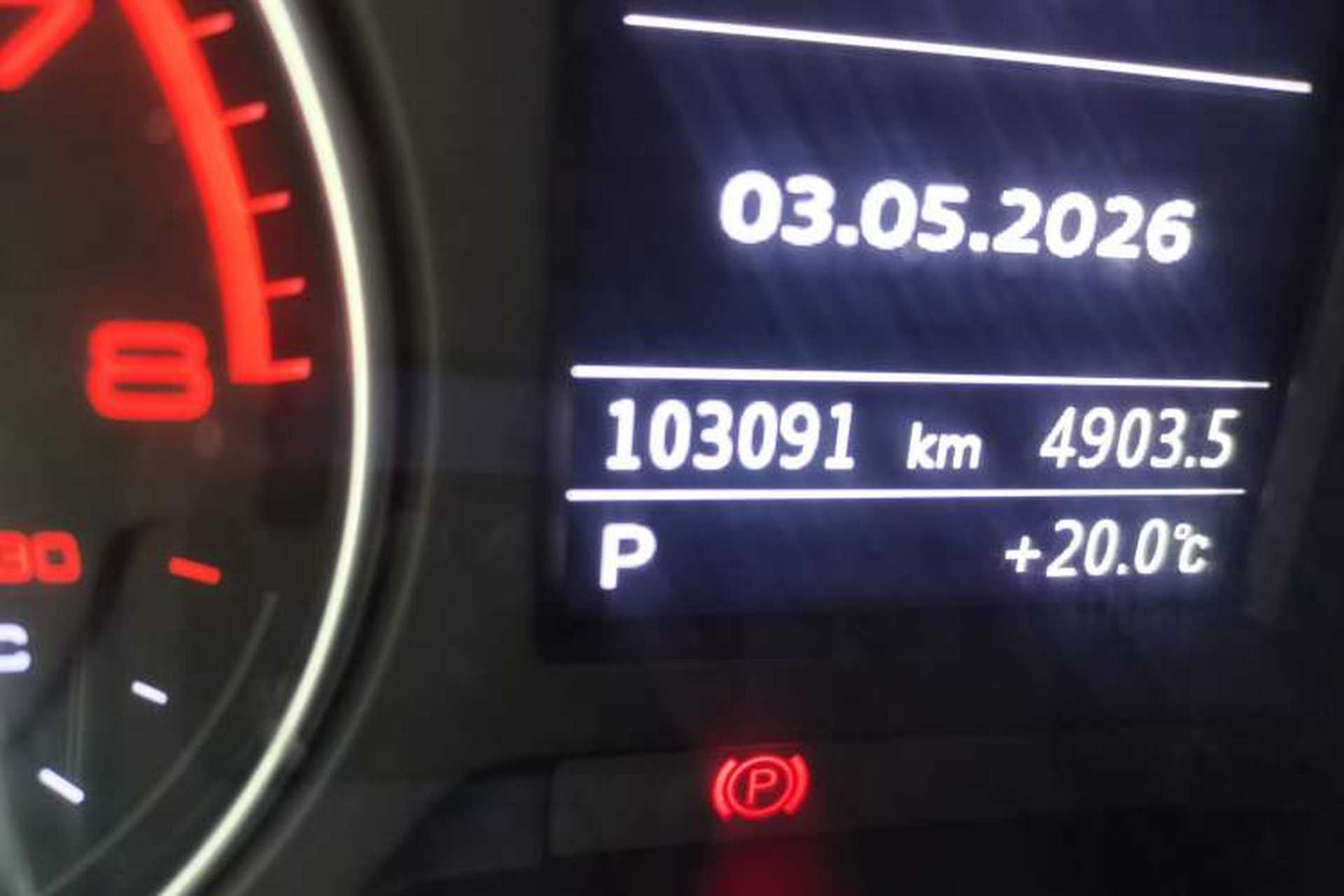 Used Audi A3 2017 Sportback 35 TFSI Style Edition Odometer Close Up