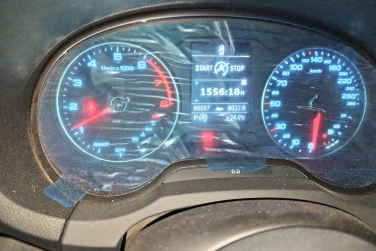 Used Audi A3 2017 Limousine 35 TFSI Sport Edition Odometer Close Up