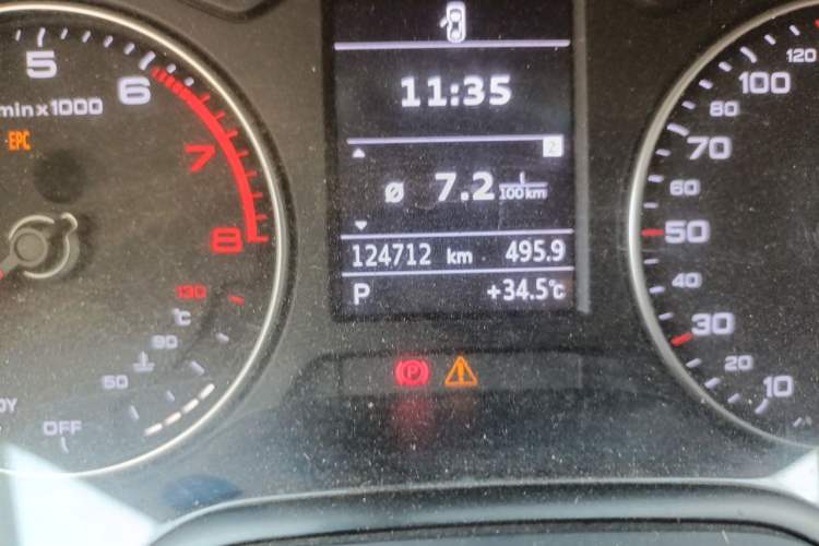 Used Audi A3 2017 Limousine 35 TFSI Fashion Model Odometer Close Up