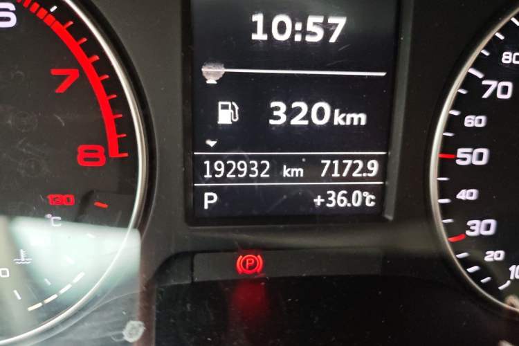 Used Audi A3 2017 Limousine 35 TFSI Sport Edition Odometer Close Up