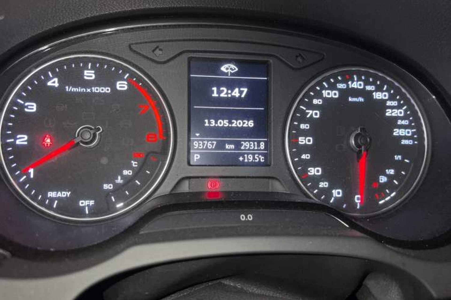 Used Audi A3 2017 Sportback 35 TFSI Style Edition Odometer Close Up