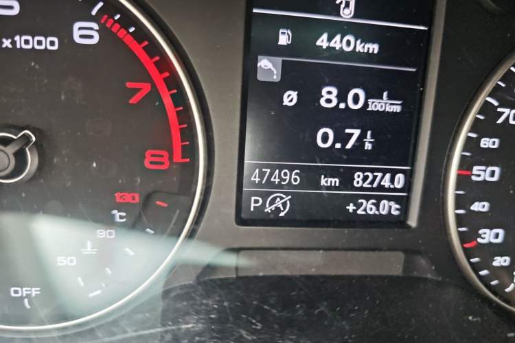 Used Audi A3 2017 Limousine 35 TFSI Sport Edition Odometer Close Up