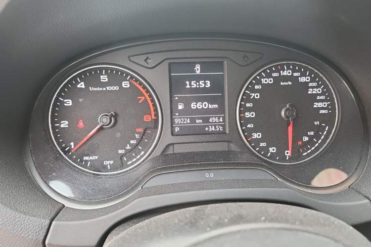 Used Audi A3 2017 Limousine 35 TFSI Sport Edition Odometer Close Up