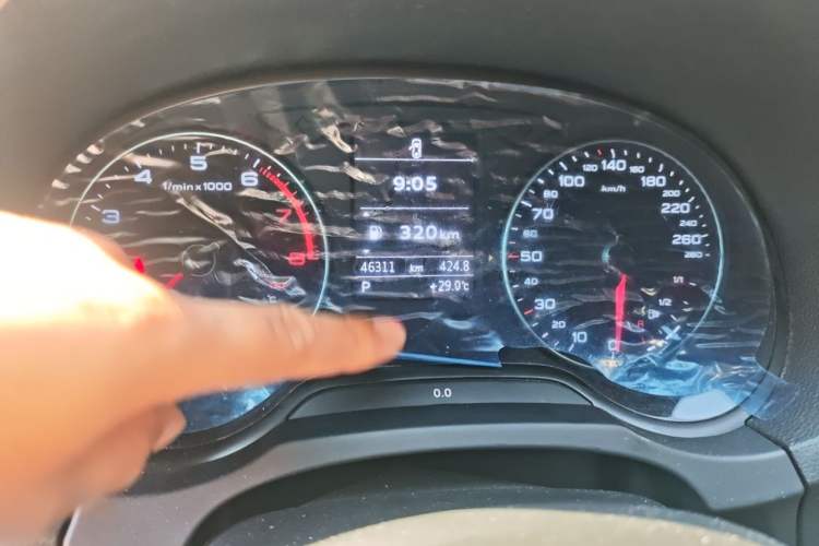 Used Audi A3 2018 30th Anniversary Edition Limousine 35 TFSI Ambition Model Odometer Close Up