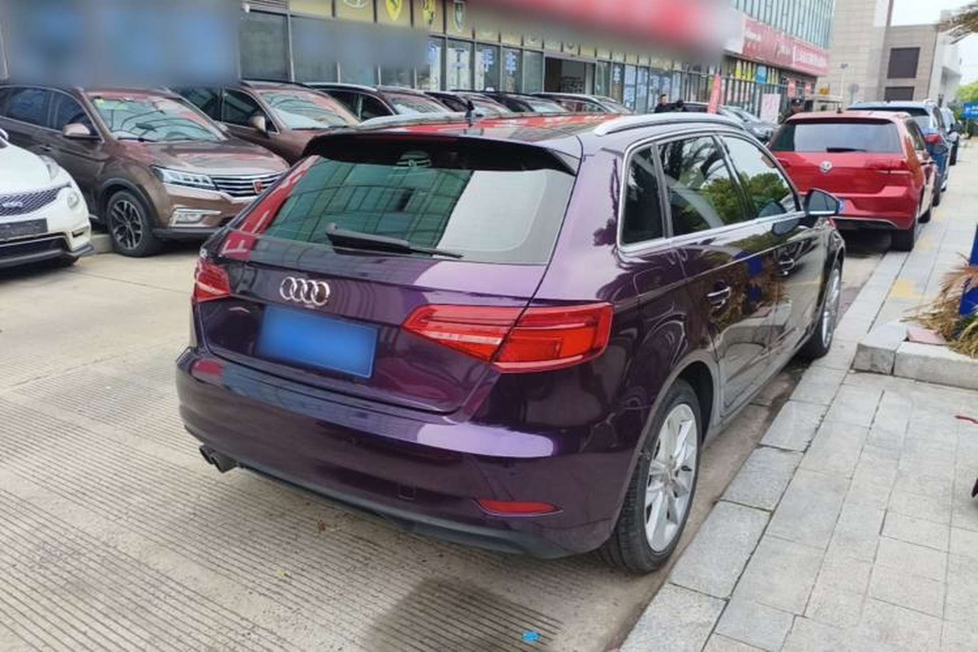 Used Audi A3 2018 30th Anniversary Edition Sportback 35 TFSI Ambition Model Rear Right 45 Deg