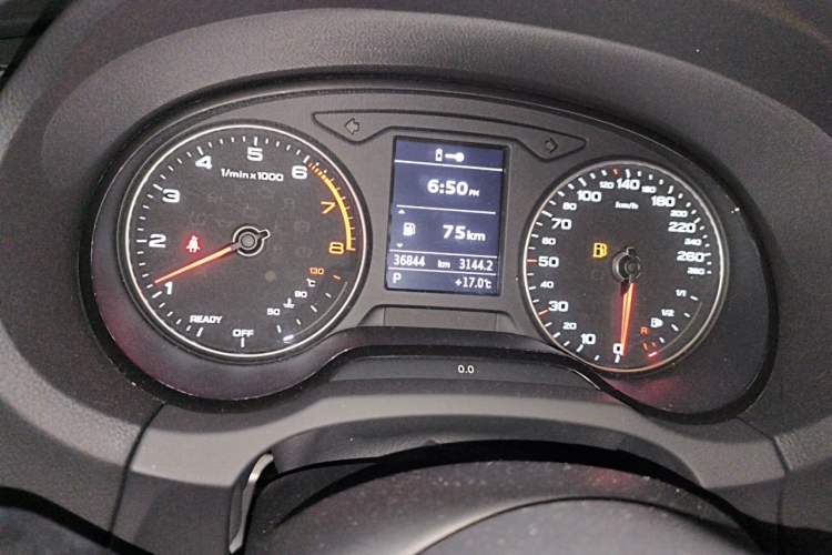 Used Audi A3 2018 30th Anniversary Edition Limousine 35 TFSI Fashion Model Odometer Close Up