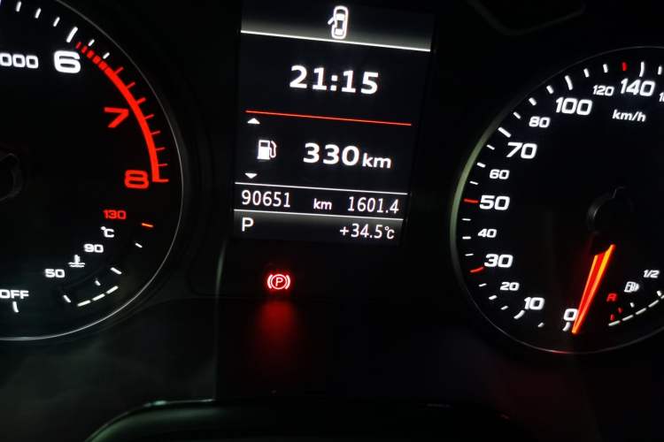 Used Audi A3 2018 30th Anniversary Edition Limousine 40 TFSI Style Model Odometer Close Up