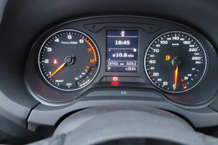Used Audi A3 2018 30th Anniversary Edition Limousine 35 TFSI Ambition Model Odometer Close Up
