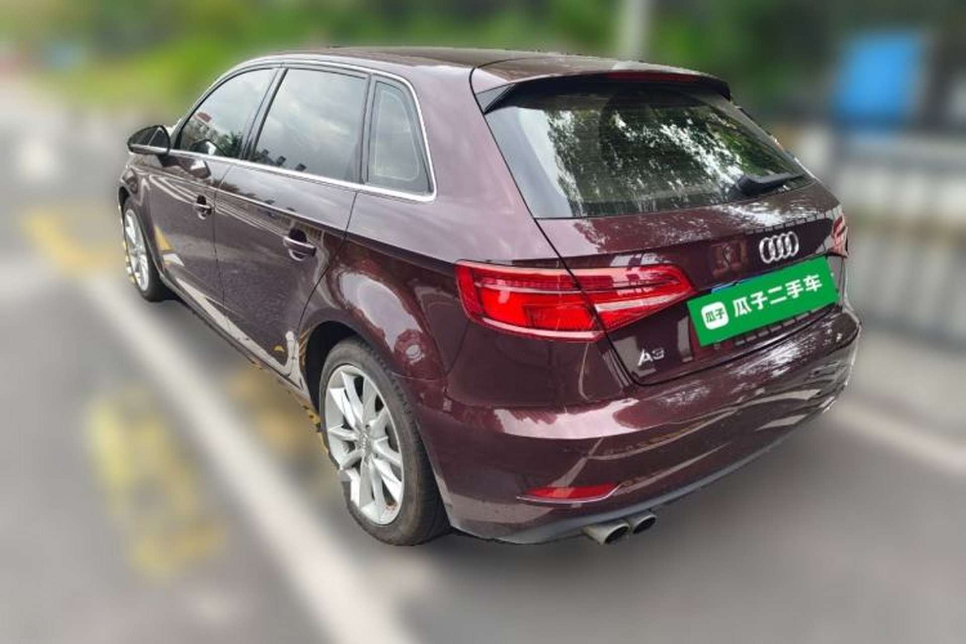 Used Audi A3 2018 30th Anniversary Edition Sportback 35 TFSI Ambition Model Rear Left 45 Deg