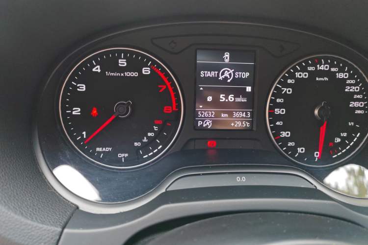 Used Audi A3 2018 30th Anniversary Edition Limousine 35 TFSI Sport Model Odometer Close Up