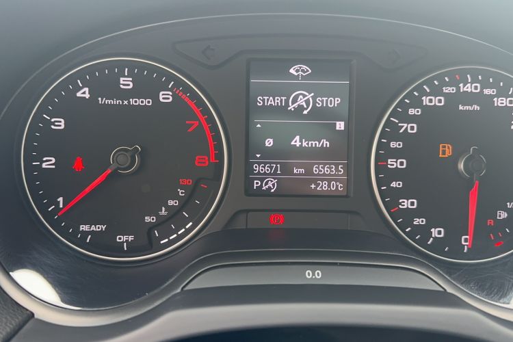 Used Audi A3 2018 30th Anniversary Edition Limousine 35 TFSI Style Model Odometer Close Up