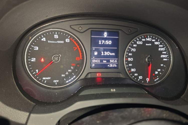 Used Audi A3 2018 30th Anniversary Edition Limousine 35 TFSI Sport Model Odometer Close Up