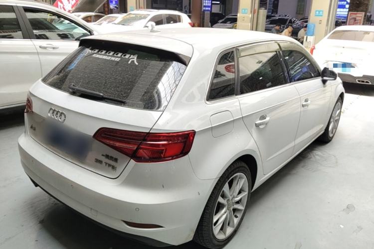 Used Audi A3 2018 30th Anniversary Edition Sportback 35 TFSI Ambition Model Rear Right 45 Deg
