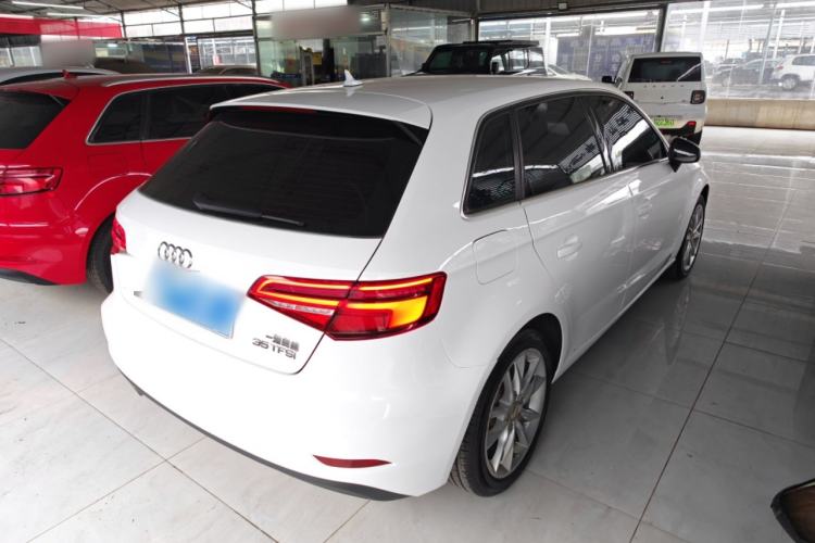 Used Audi A3 2018 30th Anniversary Edition Sportback 35 TFSI Ambition Model Rear Right 45 Deg