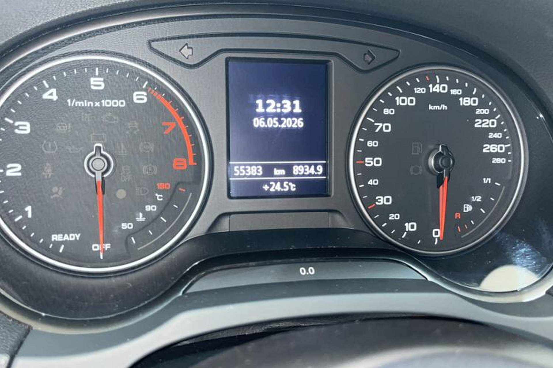 Used Audi A3 2019 Limousine 35 TFSI Ambition China VI Odometer Close Up