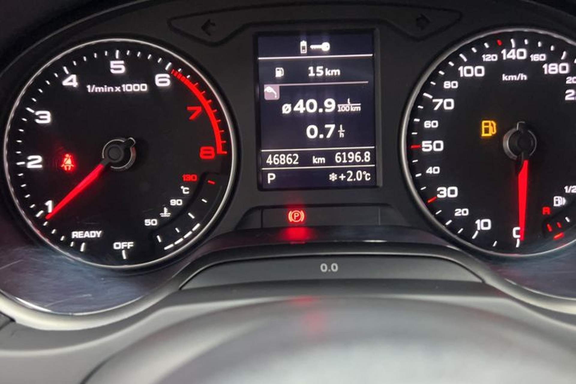 Used Audi A3 2019 Limousine 35 TFSI Fashion Edition China VI Emission Standard Odometer Close Up