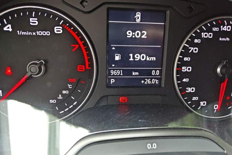 Used Audi A3 2019 Limousine 35 TFSI Sport Edition China V Emission Standard Odometer Close Up