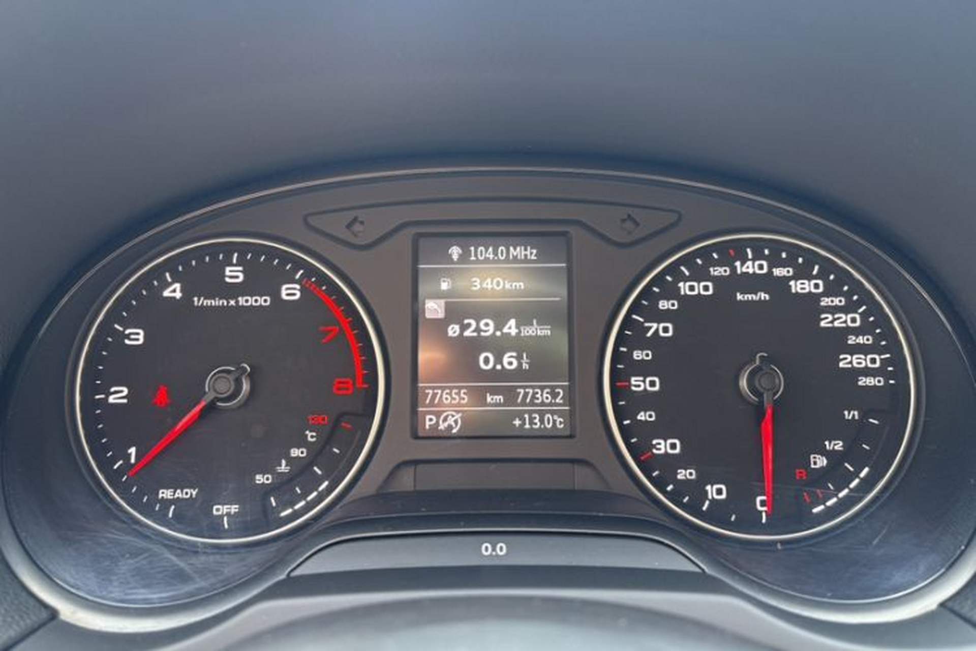 Used Audi A3 2019 Limousine 35 TFSI Style Edition China VI Emission Standard Odometer Close Up