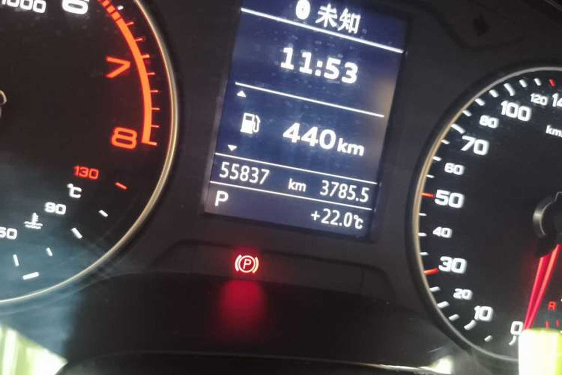Used Audi A3 2019 Limousine 35 TFSI Fashion Edition China VI Emission Standard Odometer Close Up