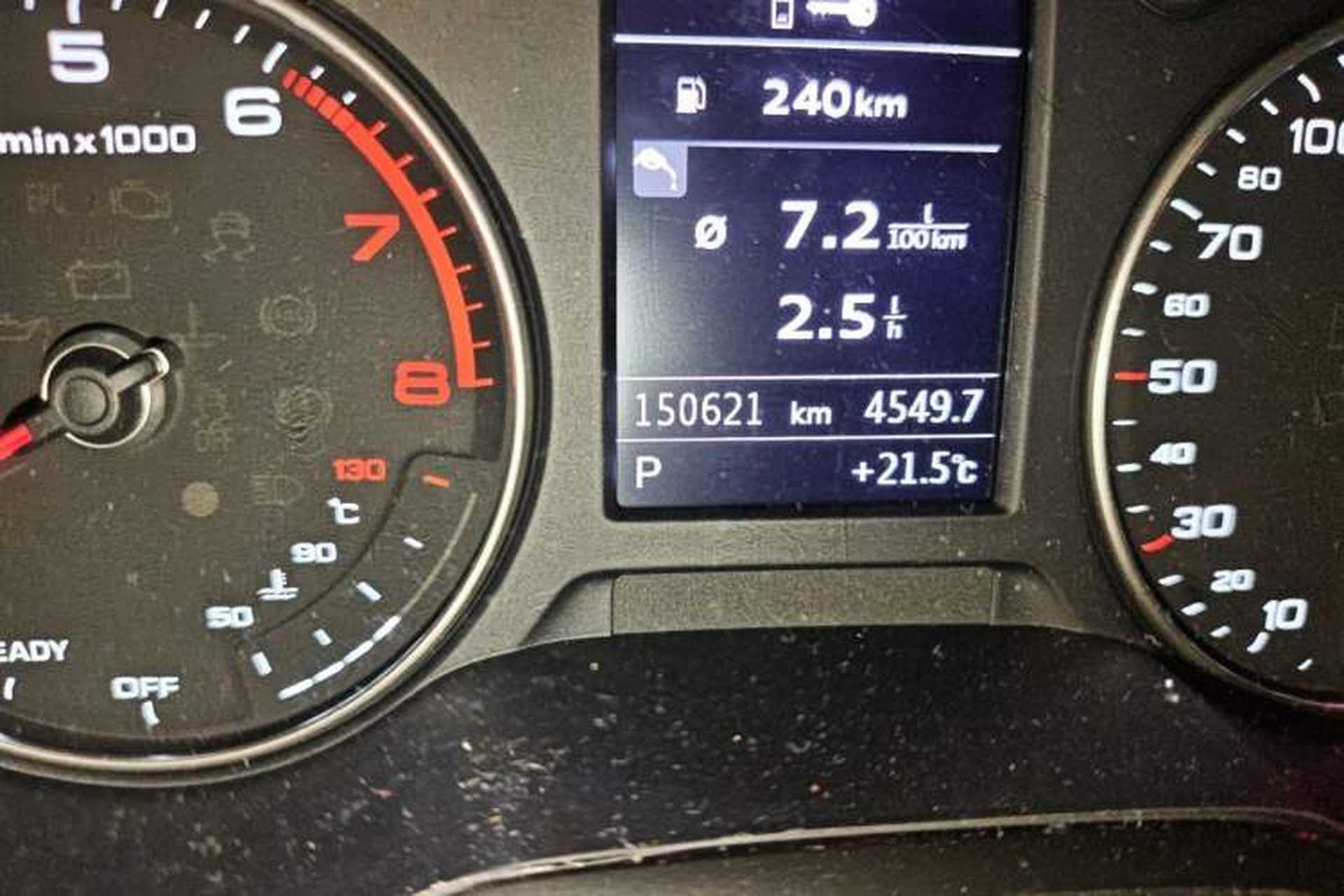 Used Audi A3 2019 Limousine 35 TFSI Fashion Edition China VI Emission Standard Odometer Close Up