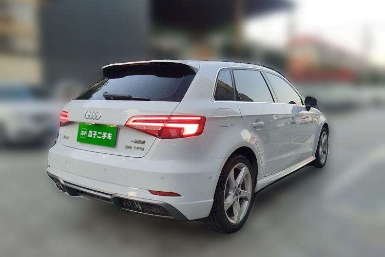 Used Audi A3 2019 Sportback 35 TFSI Fashion Edition China VI Emission Standard Rear Right 45 Deg