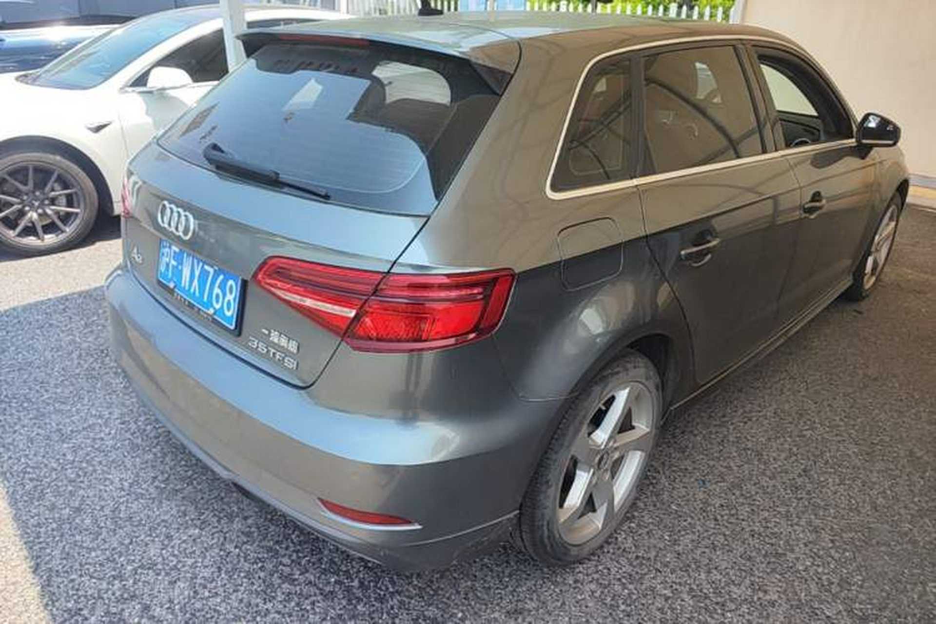 Used Audi A3 2020 Sportback 35 TFSI Fashion Edition China VI Emission Standard Rear Right 45 Deg