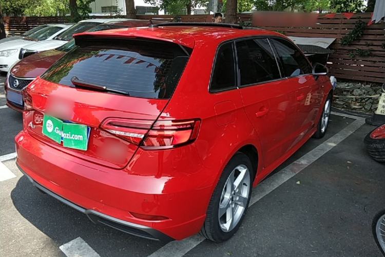 Used Audi A3 2020 Sportback 35 TFSI Fashion Edition China VI Emission Standard Rear Right 45 Deg