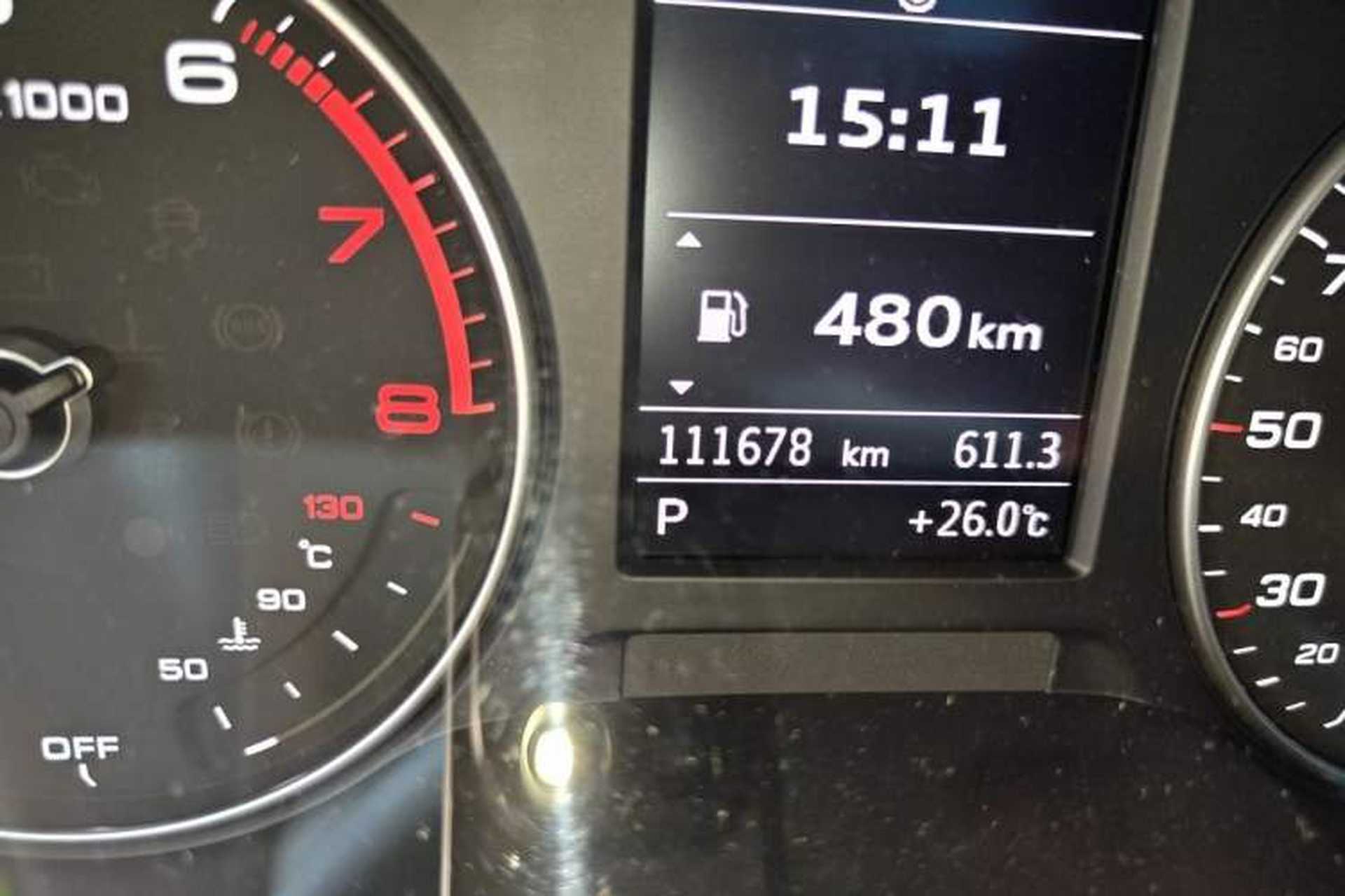 Used Audi A3 2020 Restyled Limousine 35 TFSI Ambition Version China VI Odometer Close Up