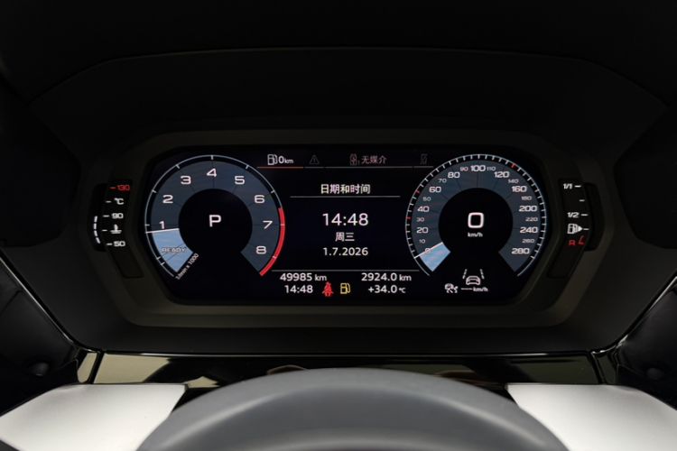 Used Audi A3 2021 Sportback 35 TFSI Fashionable Sports Model Odometer Close Up