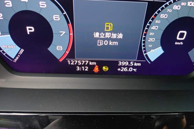 Used Audi A3 2021 A3L Limousine 35 TFSI Progressive Sport Edition Odometer Close Up