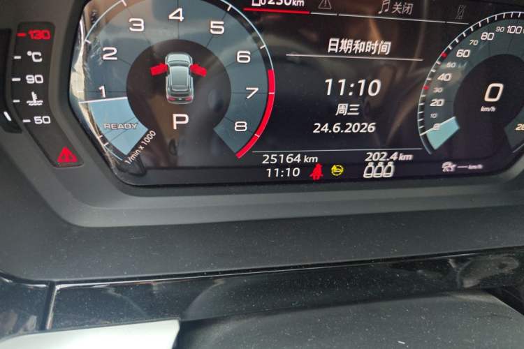 Used Audi A3 2021 Sportback 35 TFSI Fashionable Sports Model Odometer Close Up