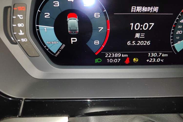 Used Audi A3 2021 Sportback 35 TFSI Fashionable Sports Model Odometer Close Up