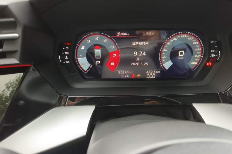 Used Audi A3 2021 Sportback 35 TFSI Fashionable Sports Model Odometer Close Up