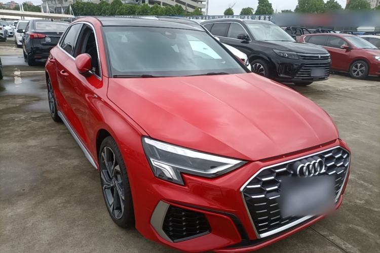 Used Audi A3 2021 Sportback 35 TFSI Luxury Sports Model Front Right 45 Deg