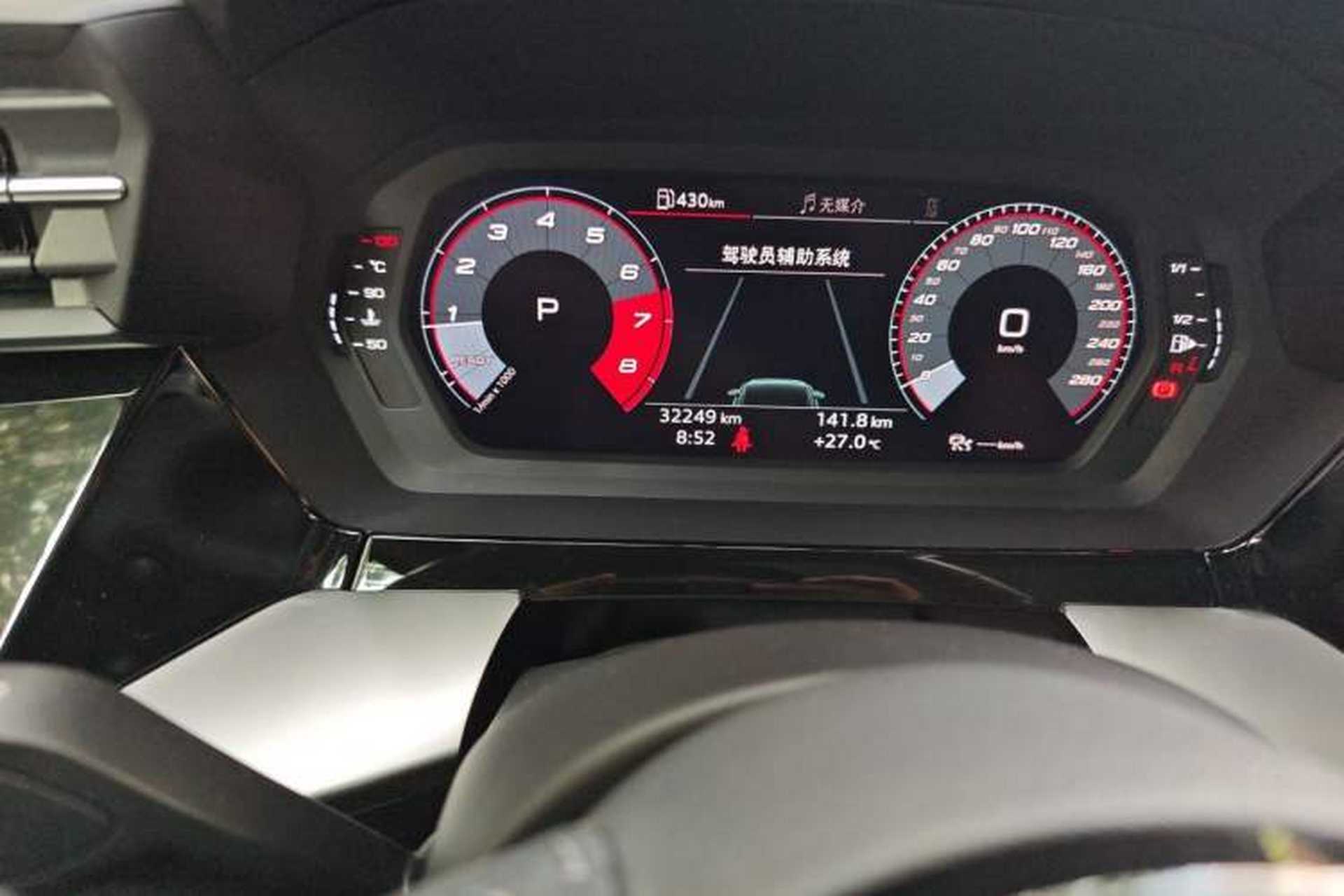 Used Audi A3 2021 Sportback 35 TFSI Fashionable Sports Model Odometer Close Up