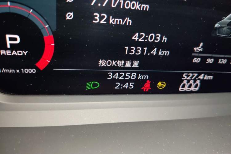 Used Audi A3 2021 Sportback 35 TFSI Fashionable Sports Model Odometer Close Up