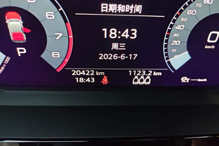 Used Audi A3 2021 Sportback 35 TFSI Fashionable Sports Model Odometer Close Up