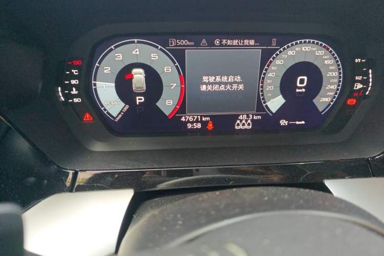 Used Audi A3 2021 Sportback 35 TFSI Fashionable Sports Model Odometer Close Up