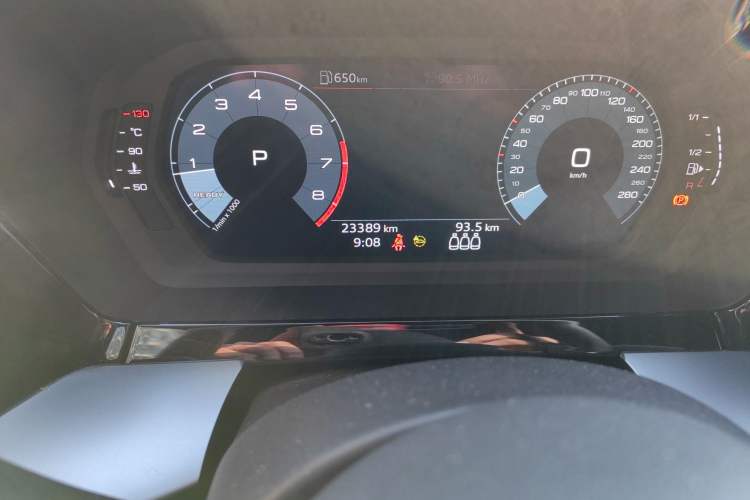 Used Audi A3 2021 Sportback 35 TFSI Advanced Sport Edition Odometer Close Up