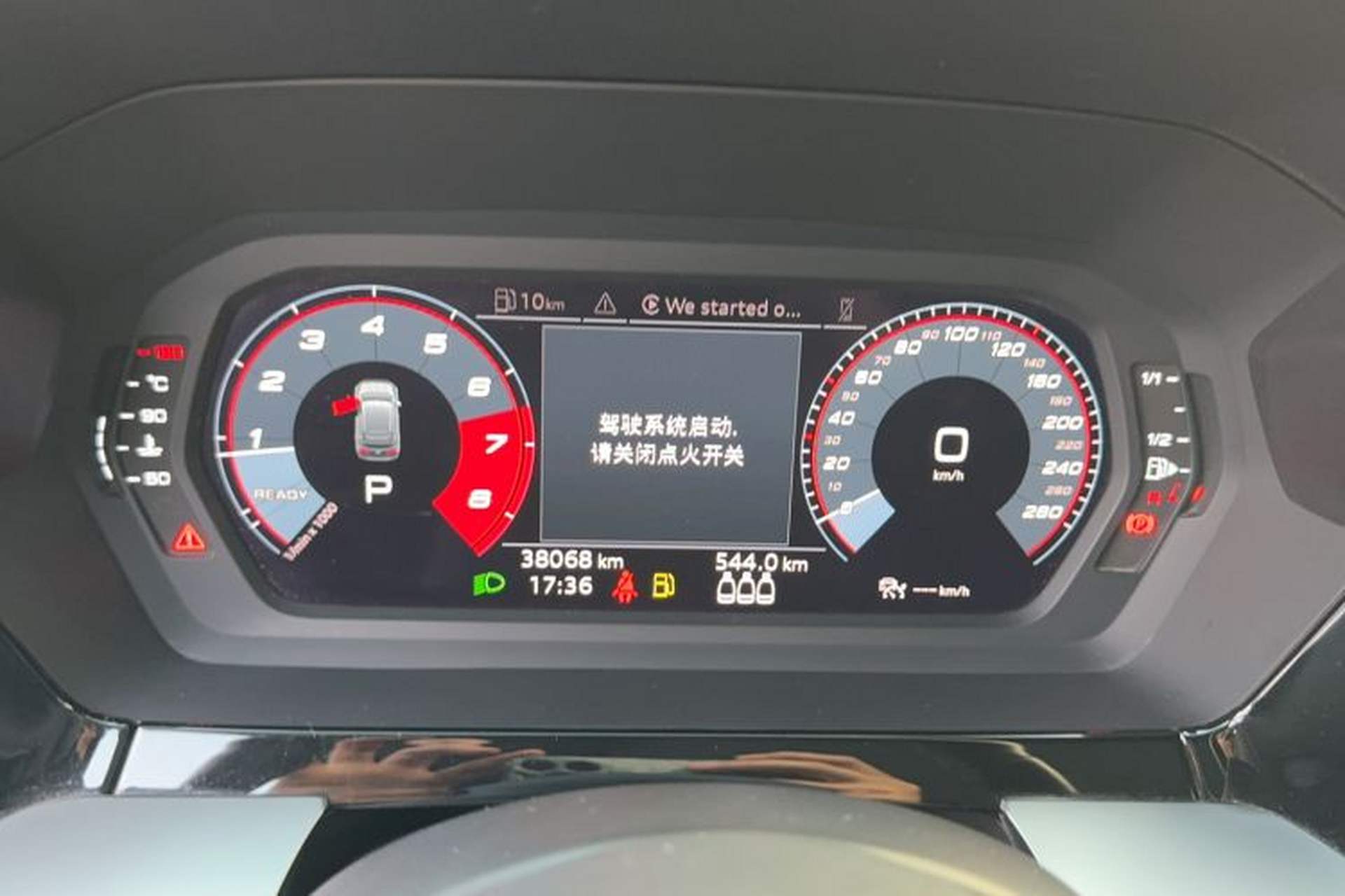Used Audi A3 2021 Sportback 35 TFSI Fashionable Sports Model Odometer Close Up
