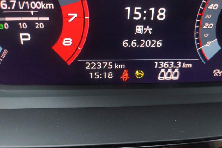Used Audi A3 2021 Sportback 35 TFSI Fashionable Sports Model Odometer Close Up