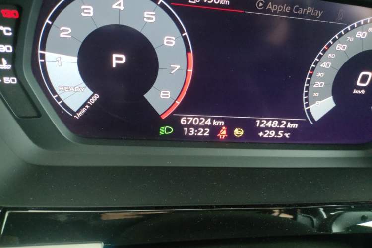 Used Audi A3 2021 Sportback 35 TFSI Advanced Sport Edition Odometer Close Up