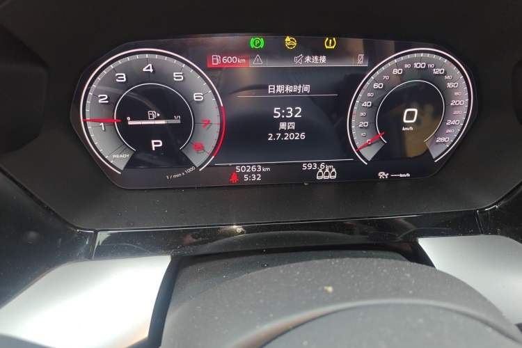 Used Audi A3 2021 A3L Limousine 35 TFSI Luxury Prestige Edition Odometer Close Up