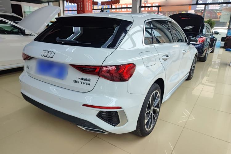 Used Audi A3 2021 Sportback 35 TFSI Advanced Sport Edition Rear Right 45 Deg