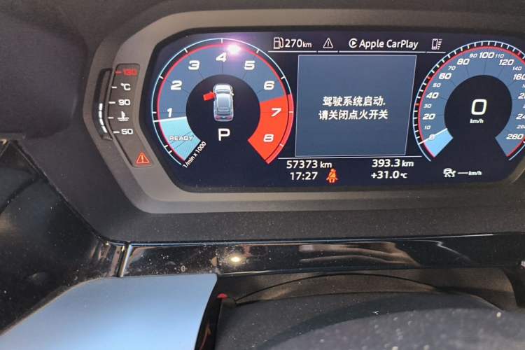 Used Audi A3 2022 Sportback 35 TFSI Fashionable Sports Model Odometer Close Up