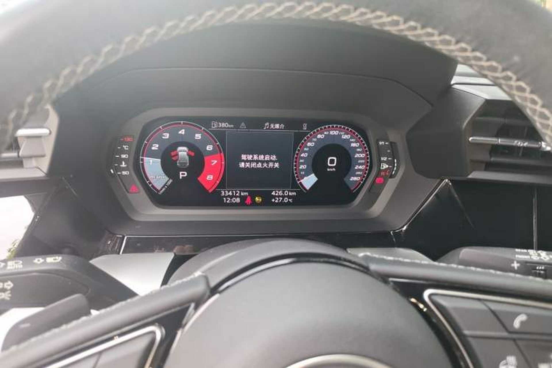 Used Audi A3 2022 Sportback 35 TFSI Fashionable Sports Model Odometer Close Up