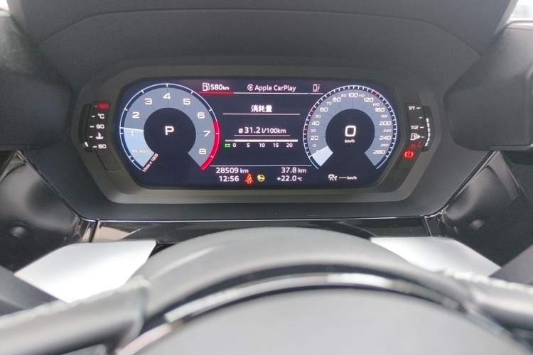 Used Audi A3 2022 Sportback 35 TFSI Fashionable Sports Model Odometer Close Up