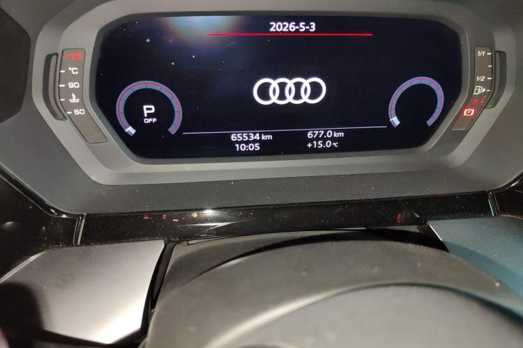 Used Audi A3 2022 Sportback 35 TFSI Fashionable Sports Model Odometer Close Up